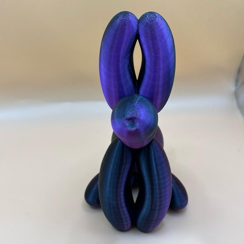 Enique 3d printed balloon style dog statue figurine