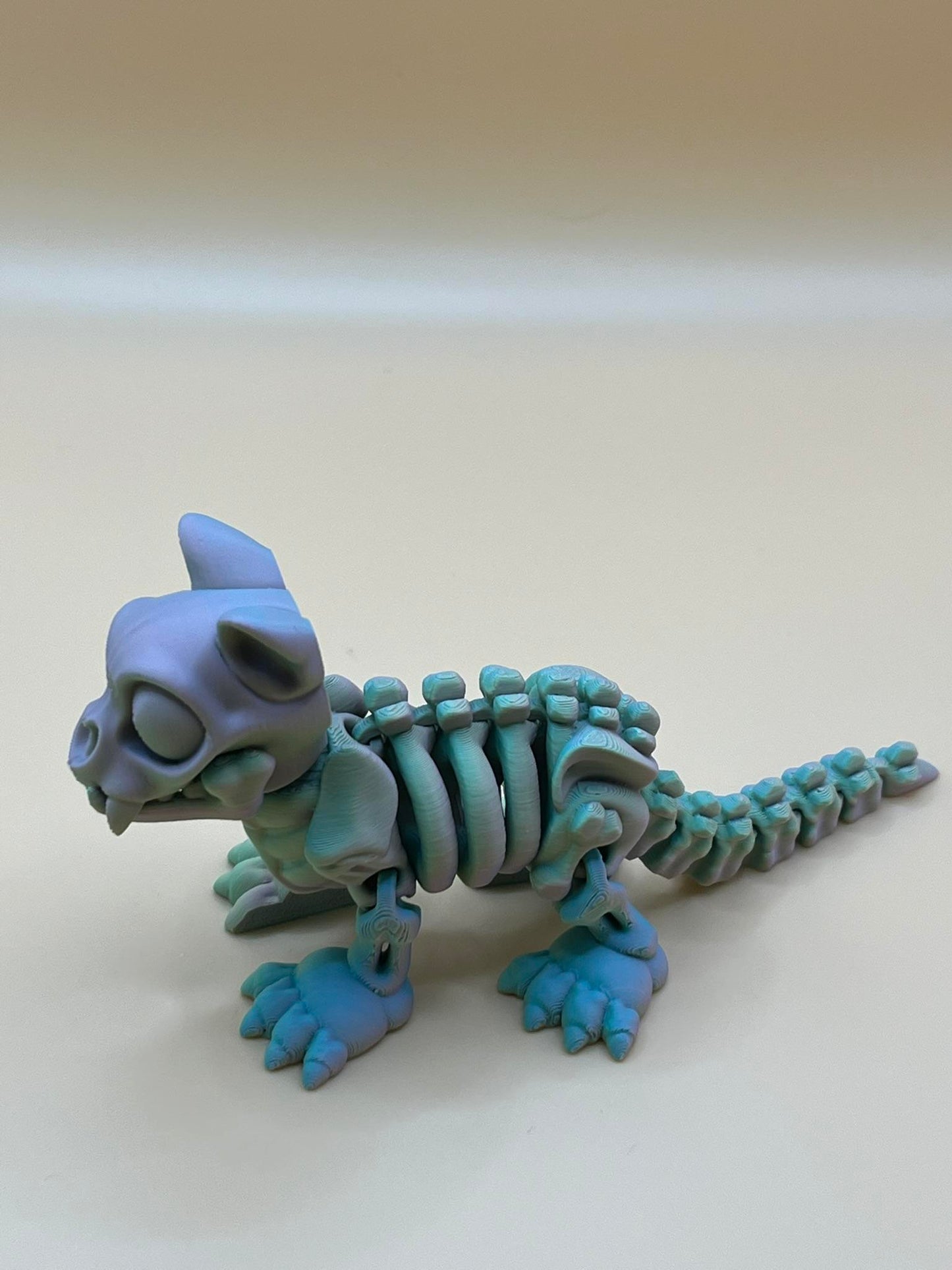 Printverse 3d printed skeleton cat figurine statue