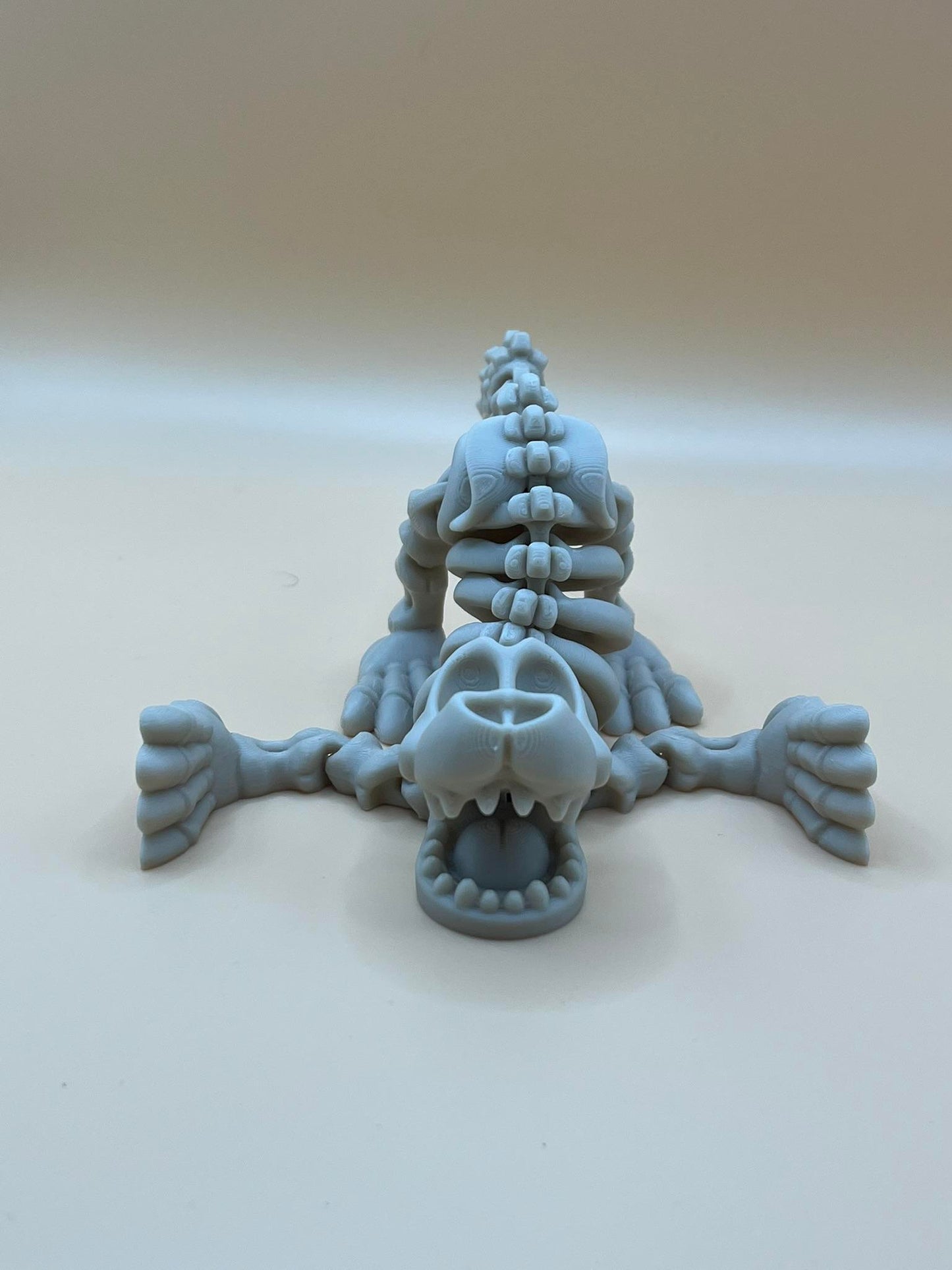 Printverse 3d printed skeleton dog figurine statue