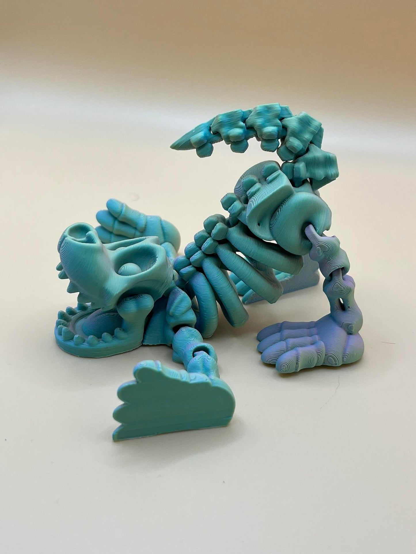 Printverse 3d printed skeleton dog figurine statue