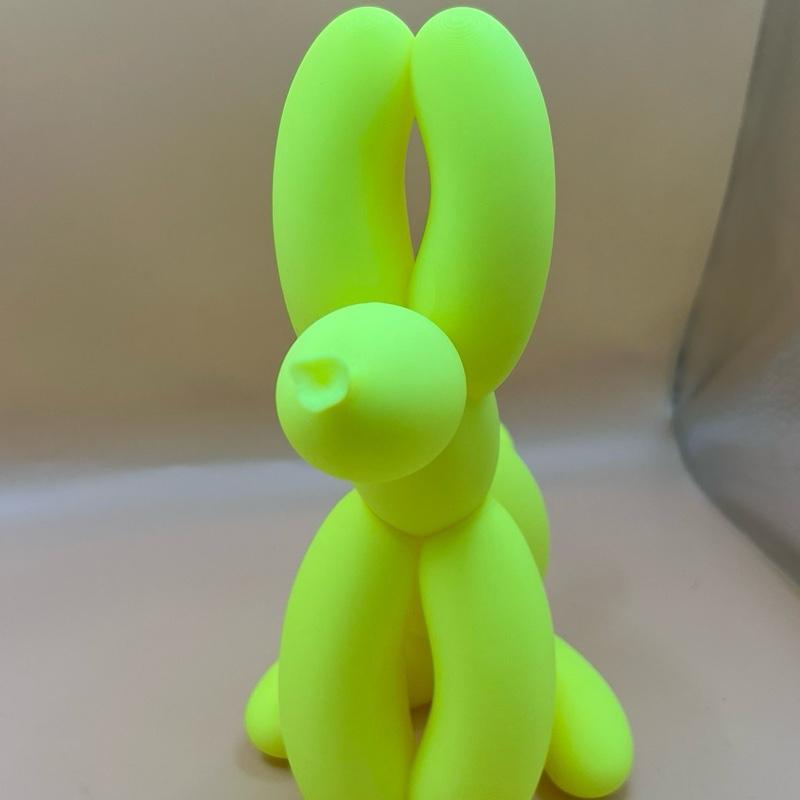 Enique 3d printed balloon style dog statue figurine