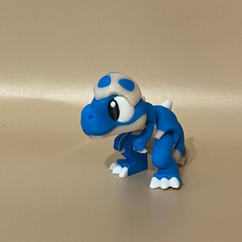 3DGOB tiny dinosaurs Trex triceratops Brontosaurus - 3d printed figurine