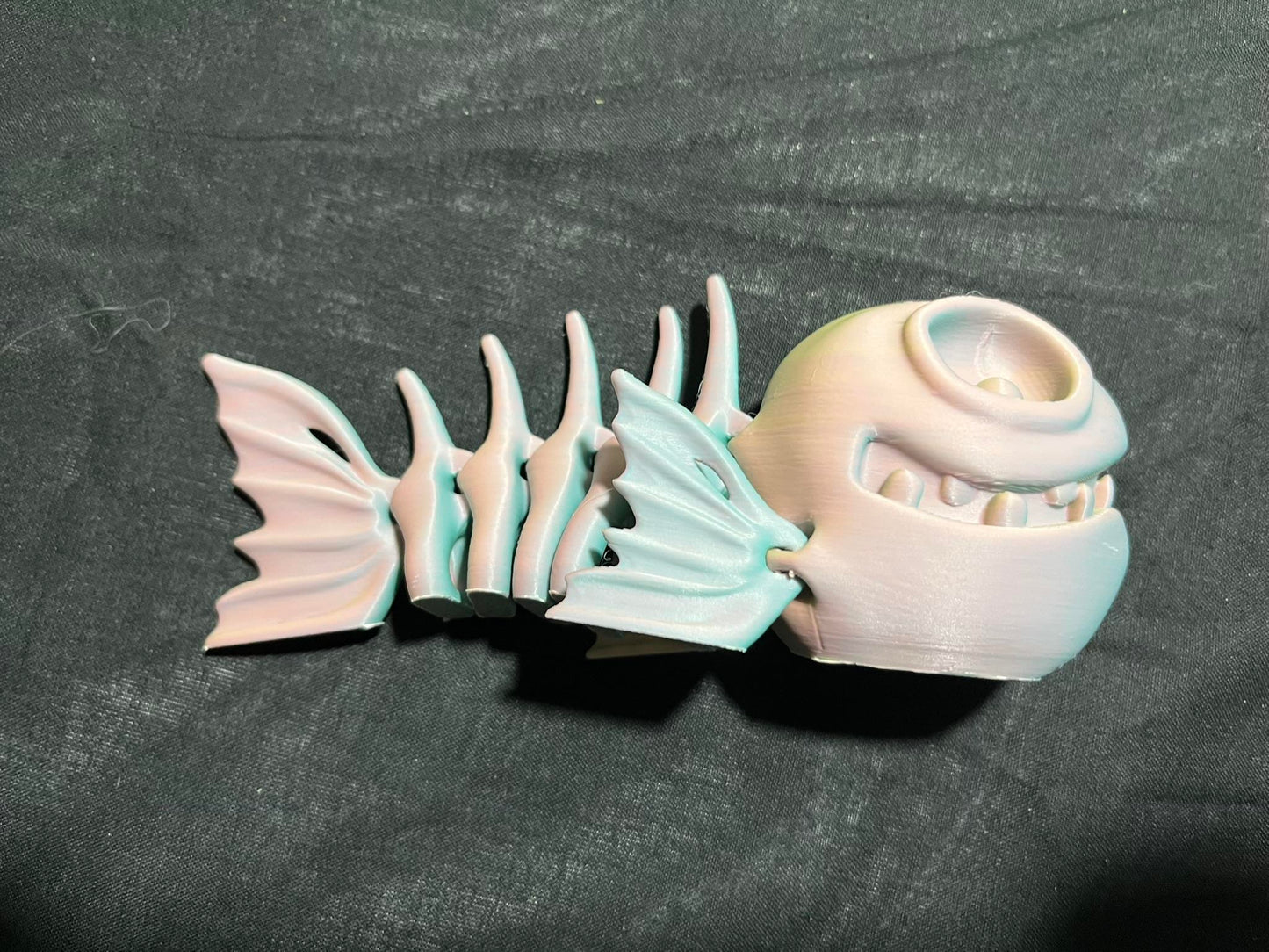 Flexi Factory Fish skeleton 3d printed figurine