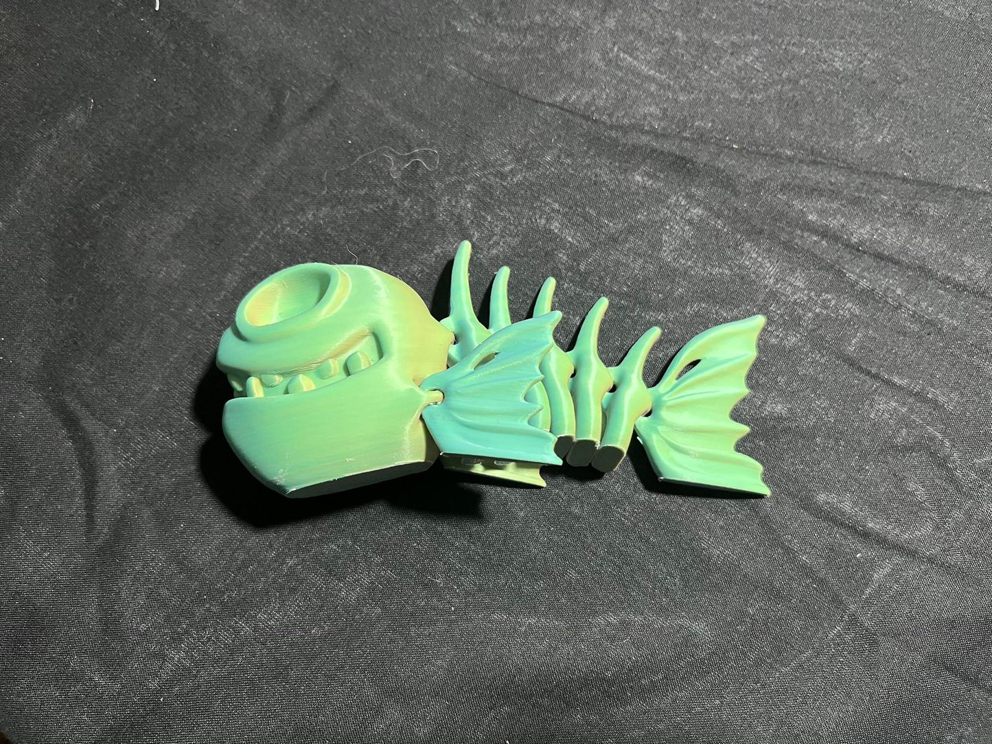 Flexi Factory Fish skeleton 3d printed figurine