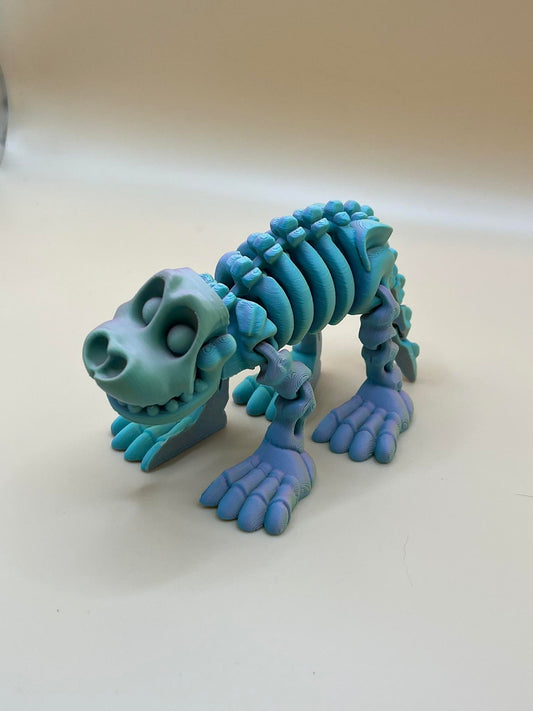 Printverse 3d printed skeleton dog figurine statue