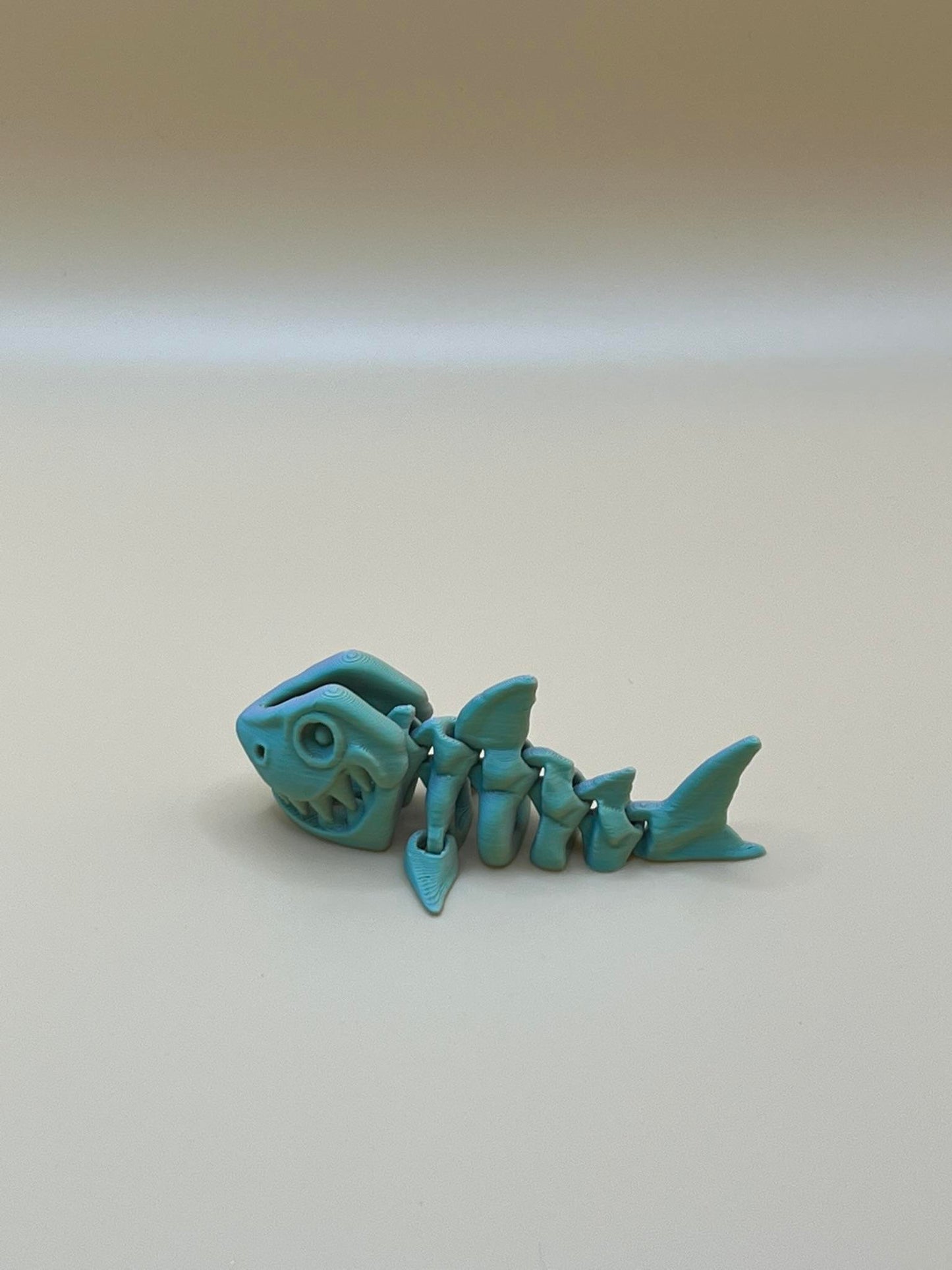 Flexi Factory Mini Shark skeleton 3d printed figurine