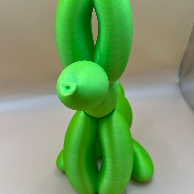 Enique 3d printed balloon style dog statue figurine